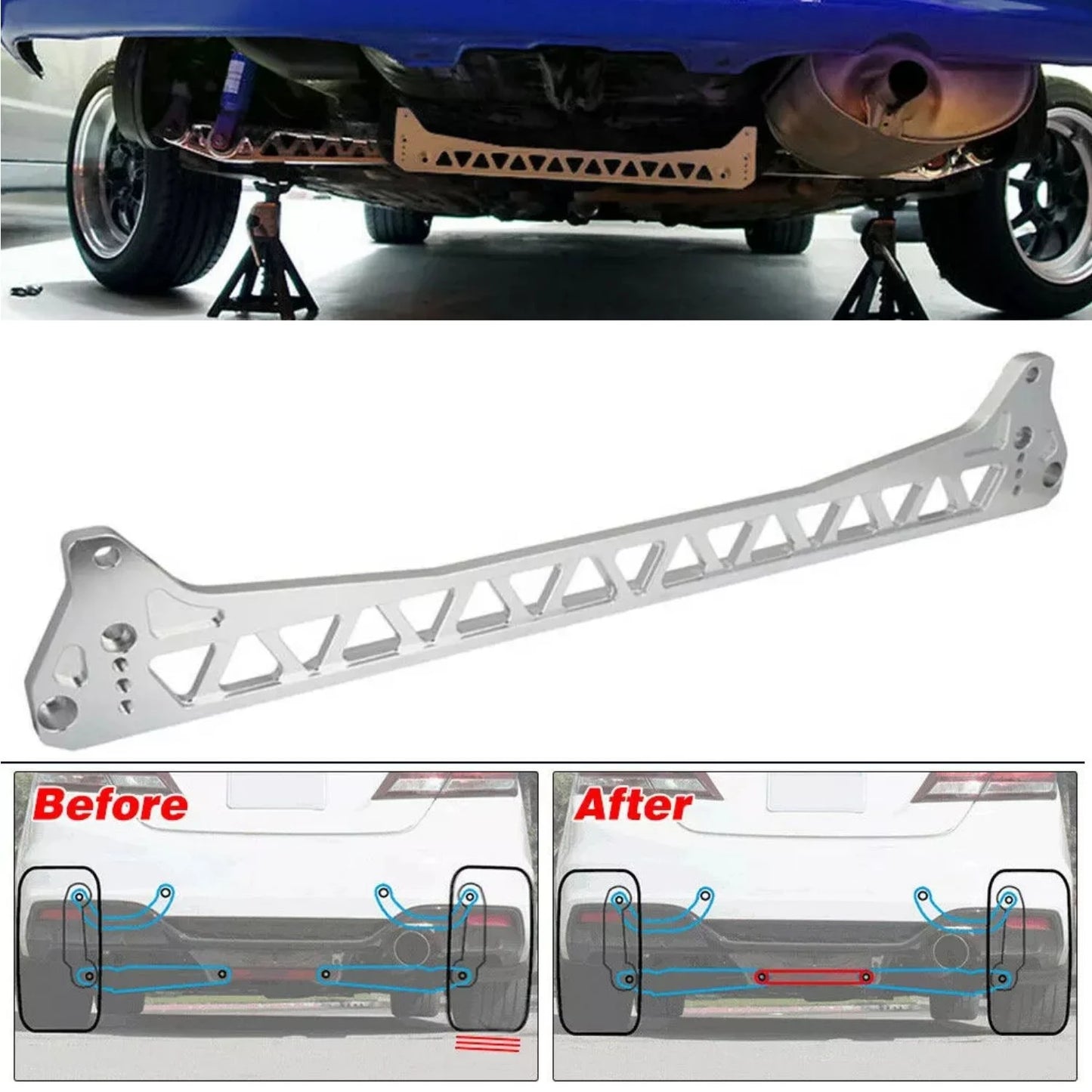 EG Civic Billet Lower Control Arms + Subframe Brace